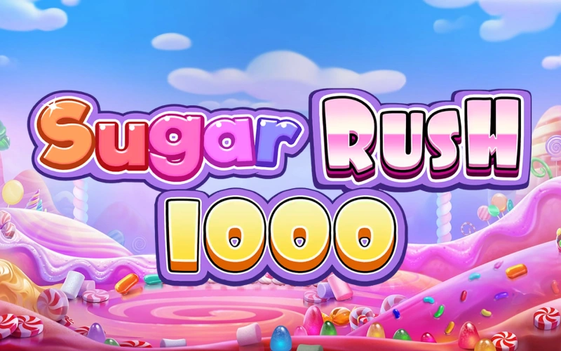 Consigue dulces premios en la tragamonedas Sugar Rush 1000 con 1win.