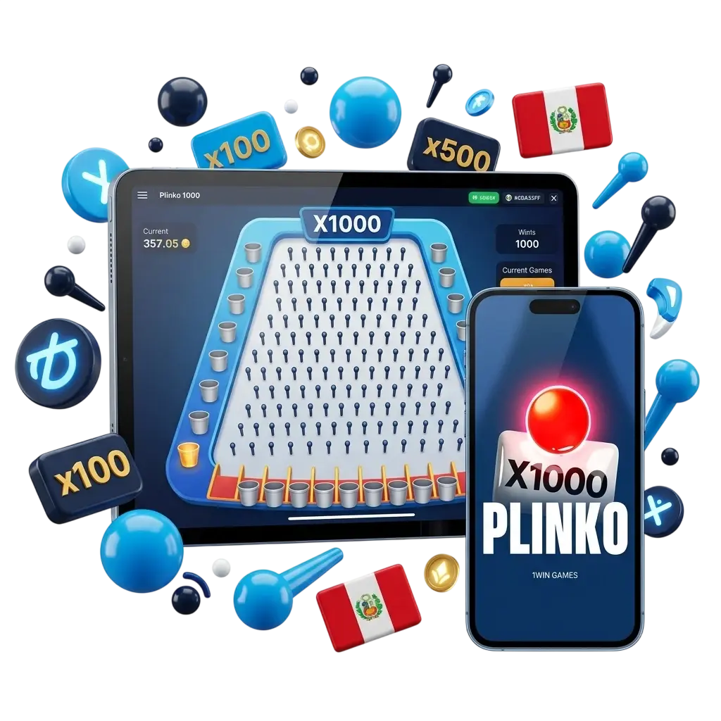 Plinko 1000 en 1win Perú: juego de casino con RTP 99% y multiplicadores de hasta 1000x por dinero real